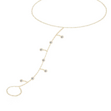 14K Solid Yellow Gold Diamonds Bezel Clon Bracelet
