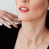 14K Solid Yellow Gold Labradorite Necklace
