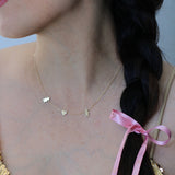 14K Solid Yellow Gold Adjustable Children Necklace