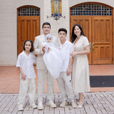 14K Solid Yellow and White Gold Saint Benedict Medal