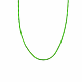 18K Gold Filled Colorful Enamel Box Chain Necklace