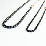 18K Gold Filled Colorful Enamel Box Chain Necklace