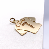 14K Solid Gold Custom Sports Shirt Pendant – Basketball, Baseball, Soccer