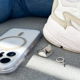 925 Sterling Silver Unisex Cross Single Huggie Hoop