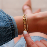 Personalize Your 14K Solid Yellow Gold Bangle – Size 8”