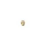 14K Solid Gold Eternity Rondelle Wheel Bead