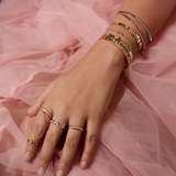 Personalize Your 14K Solid Yellow Gold Bangle – Size 8”