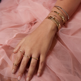 Personalize Your 14K Solid Yellow Gold Bangle – Size 7”