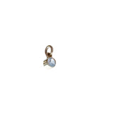 14K Solid Yellow Gold Birthstone Bezel Charm Pendant – Custom Jewelry