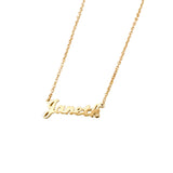 925 Micro Gold Plated Cursive 3mm Name Necklace