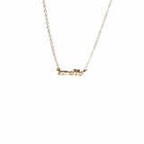 925 Gold Plated Micro Block 3mm Name Necklace