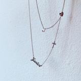 925 Sterling Silver Micro Cursive 3mm Name Necklace