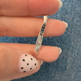 925 Sterling Silver or 14K Yellow Gold-Plated Custom Engravable Machete Pendant