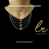 14K Solid Yellow Gold Diamond Station Necklace