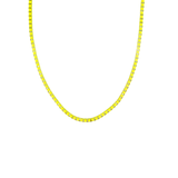18K Gold Filled Colorful Enamel Box Chain Necklace