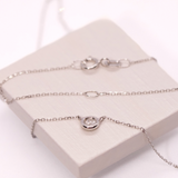 14K Solid Gold Diamond Bezel Necklace