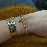 Personalize Your 14K Solid Yellow Gold Bangle – Size 6”