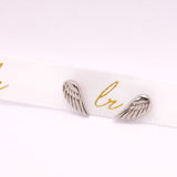 925 Sterling Silver Wings Earrings