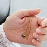 14K Solid Yellow Gold Baby Toilet Chain Necklace