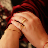 14K Solid Yellow Gold Paperclip Bracelet