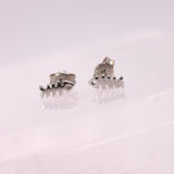 925 Sterling Silver Mini Fish Earrings