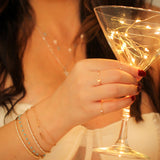 14K Solid Yellow Gold Half Tennis Bracelet & Paperclip Link – Modern Luxury Bracelet