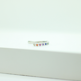 925 Sterling Silver Rainbow Huge Ear Cuff