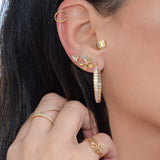 14K Solid Gold Tropical Alcala Leaf Ring