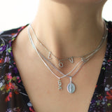 925 Sterling Silver Custom Block Pendant