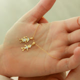 14K Solid Yellow Gold Boy or Girl Pendant
