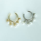 925 Sterling Silver Fresh Water Pearls Ear Cuff