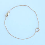 Customizable Cloud Silhouette Bracelet