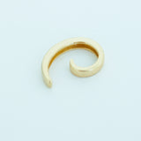 14K Solid Yellow Gold Spiral Ear Cuff