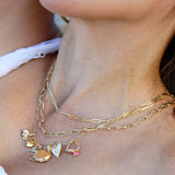 14K Solid Yellow Gold Medium Paperclip Chain