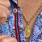 14K Solid Gold Unisex Miraculous Medal