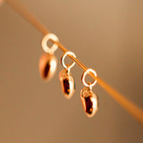 14K Solid Yellow Gold Genuine Stone Heart Pendant