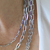 925 Sterling Silver Paperclip Chain
