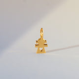 Customizable 14K Solid Yellow Gold Boy or Girl Pendant