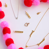 Customizable 14K Solid Yellow Gold LOVE Pendant