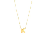 14K Solid Yellow Gold Customizable Initial/Charm Necklace