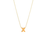 14K Solid Yellow Gold Customizable Initial/Charm Necklace
