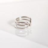 925 Sterling Silver Triple Row Ear Cuff