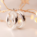 925 Sterling Silver Tube Hoops