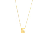 14K Solid Yellow Gold Customizable Initial/Charm Necklace