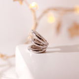 925 Sterling Silver Triple Row Bulk Ear Cuff