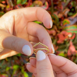 14K Solid Yellow Gold Rope Ring