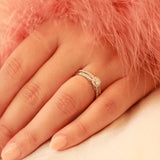 14K Solid White Gold .16 Round Center Round Mount Set