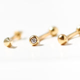 14K Solid Yellow Gold Balls Body Piercing