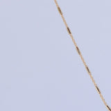 14K Solid Yellow Gold Bars Chain Necklace