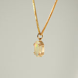 14K Solid Gold Vintage Opal Pendant – Timeless Luxury Jewelry